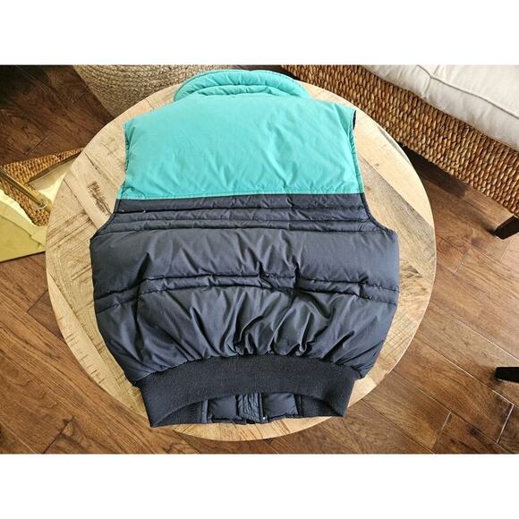 Profile Vintage Colorblock Down Filled Ski Vest Women’s Size M Pockets Aspres - Picture 4 of 14